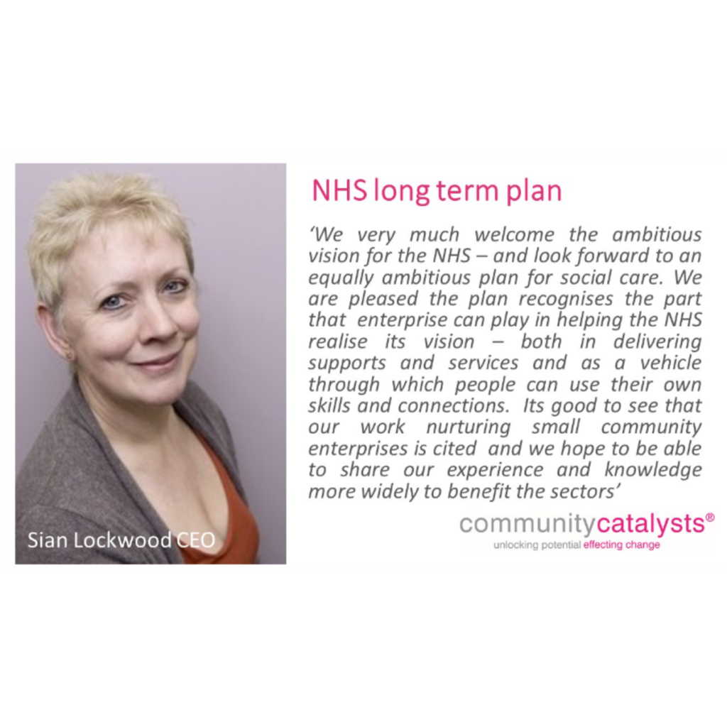 Picture of Sian and quote to demonstrate response to NHS long-term plan