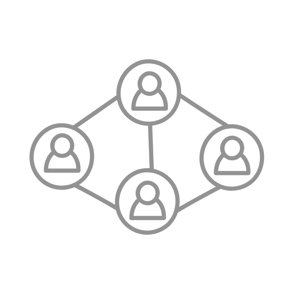 Image of people connected by lines