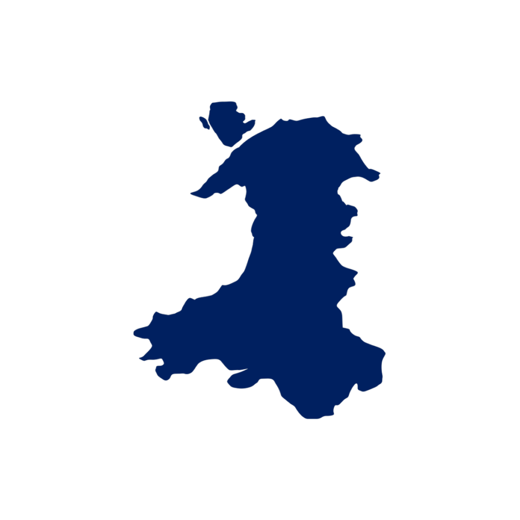 Map of Wales