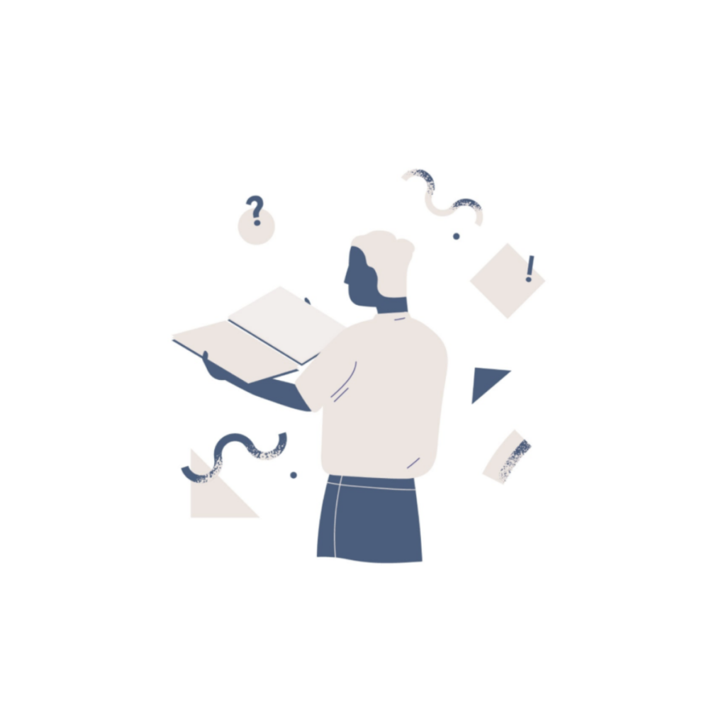 Image of a person reading a book