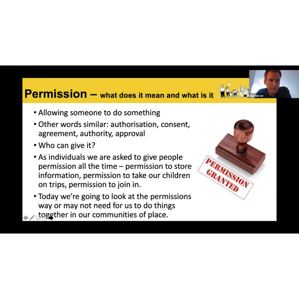 Screenshot from presentation