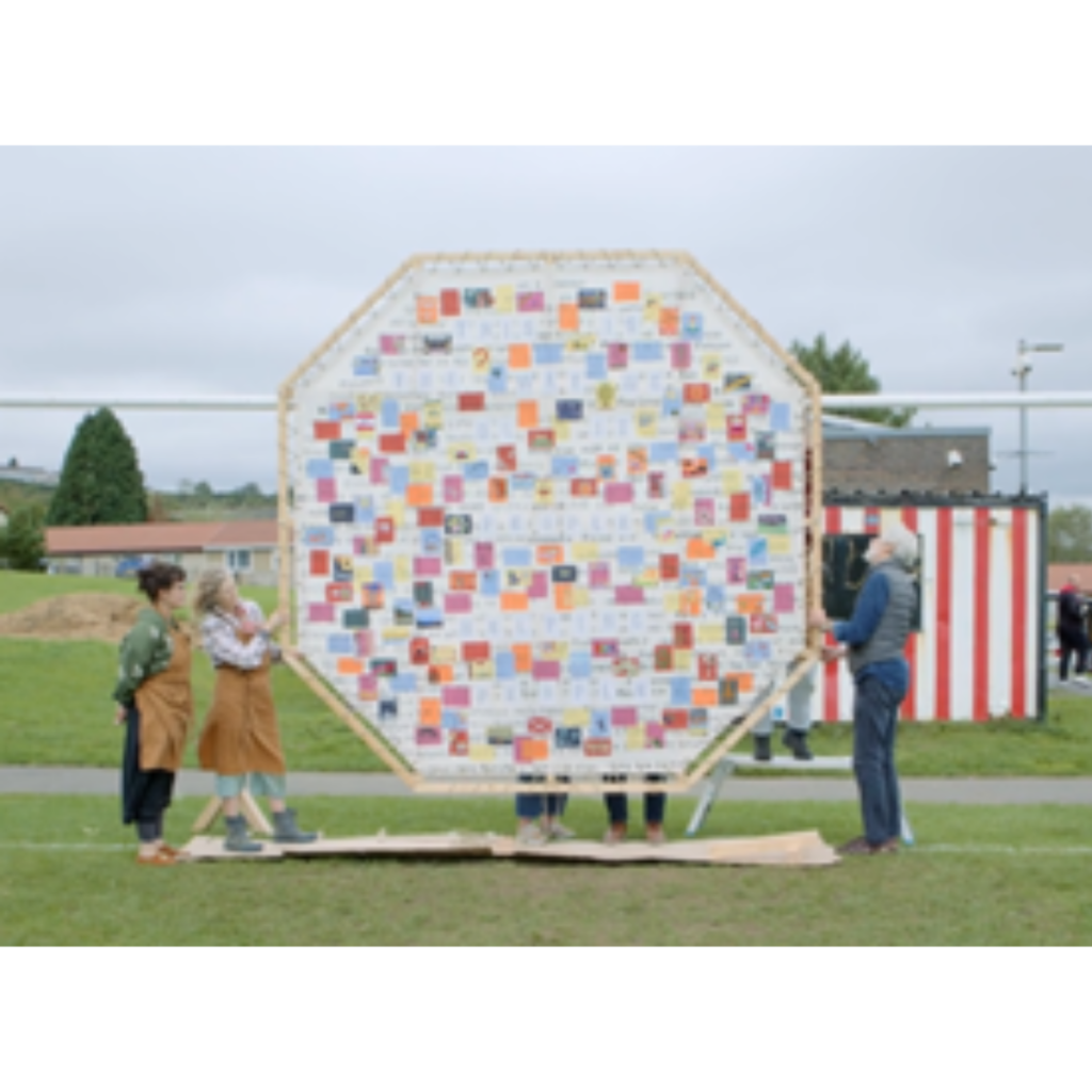 Photo of the giant kite, part of a recent project in Swansea