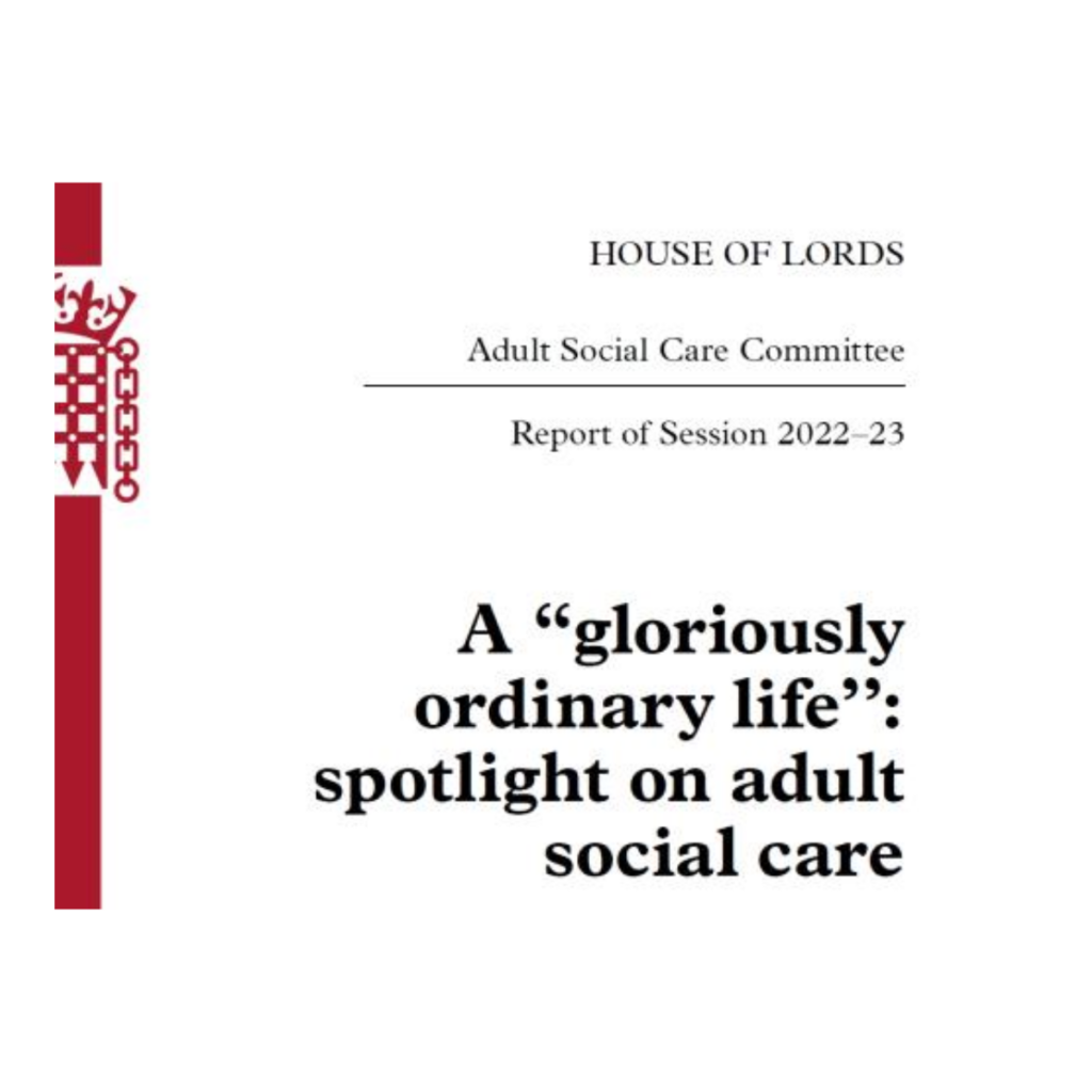 Front cover of House of Lords report