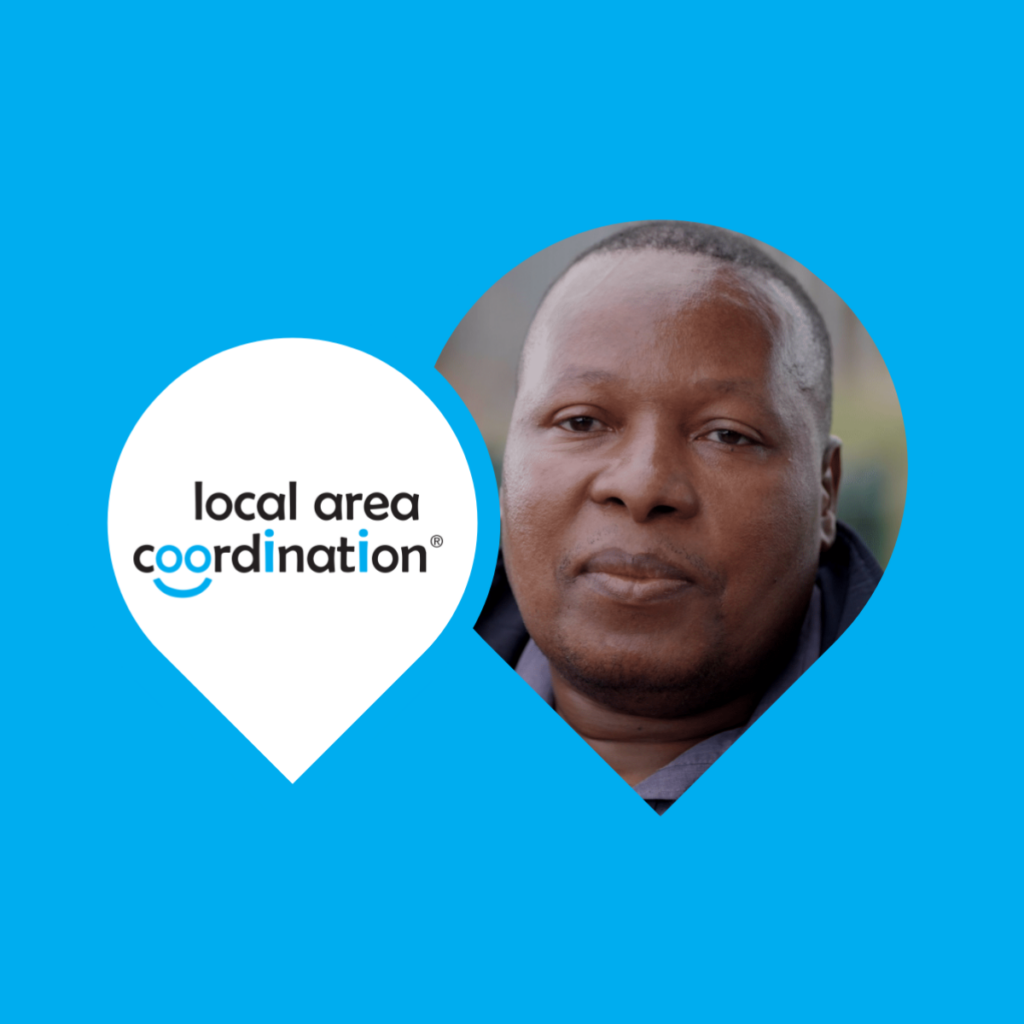 Local Area Coordination logo and photo of Walter
