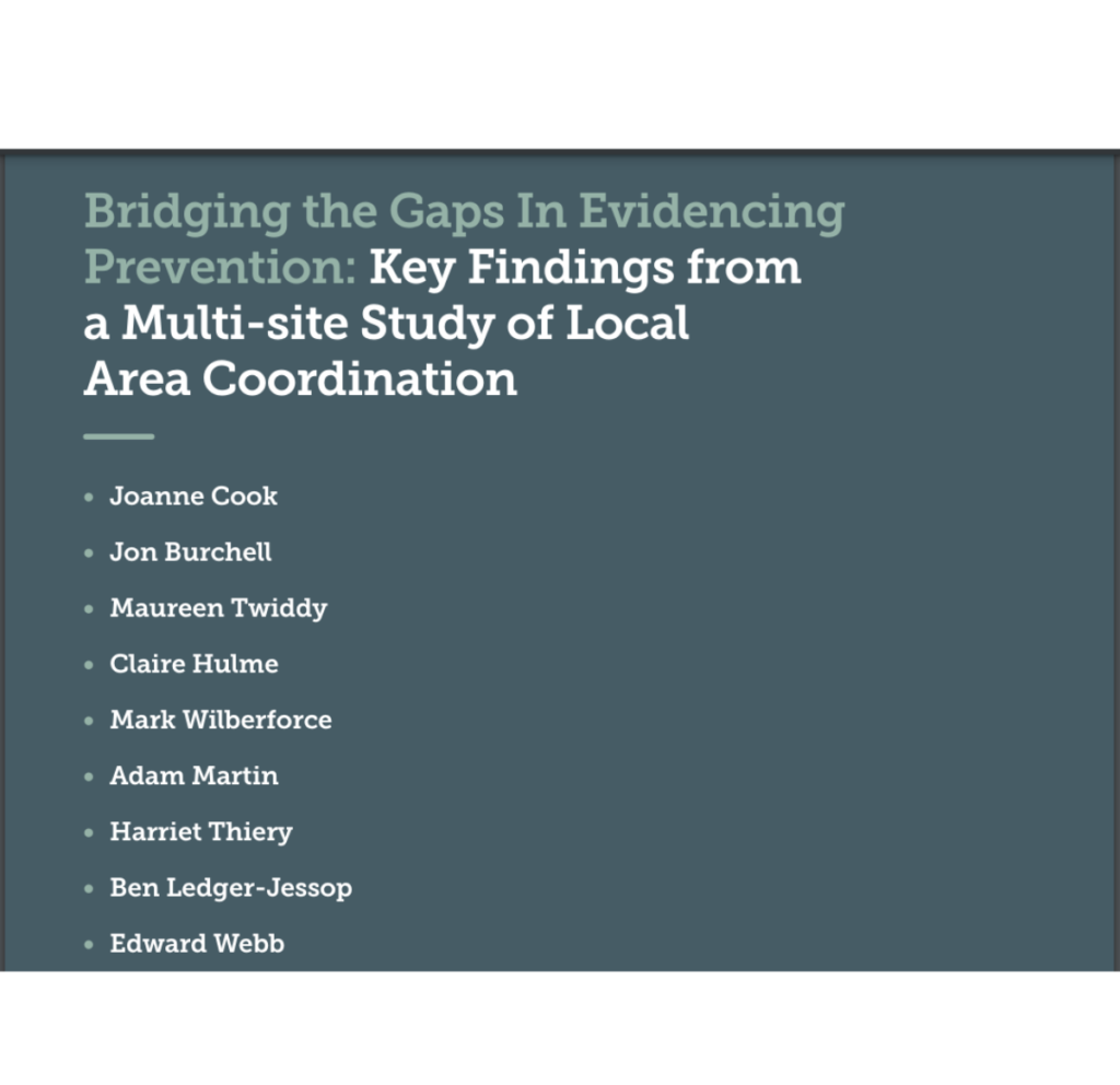 Front cover of research paper
