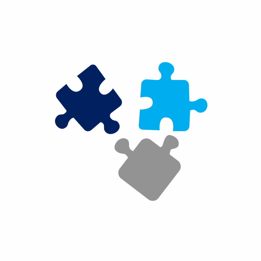 Image of three jigsaw pieces