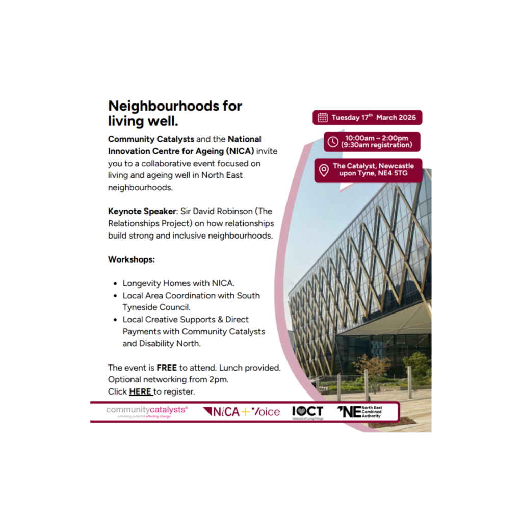 Neighbourhoods for Living Well flyer
