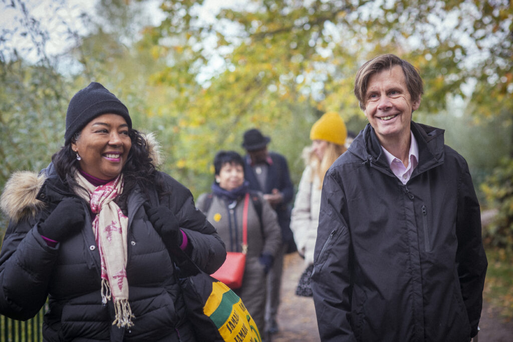 Photo of people on a walk