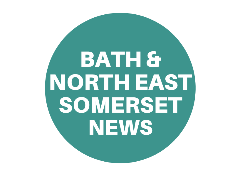 Green circle reading 'Bath & North East Somerset news'