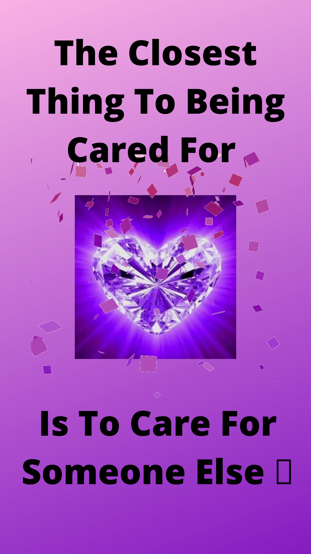 Logo saying Cared for is to Care for