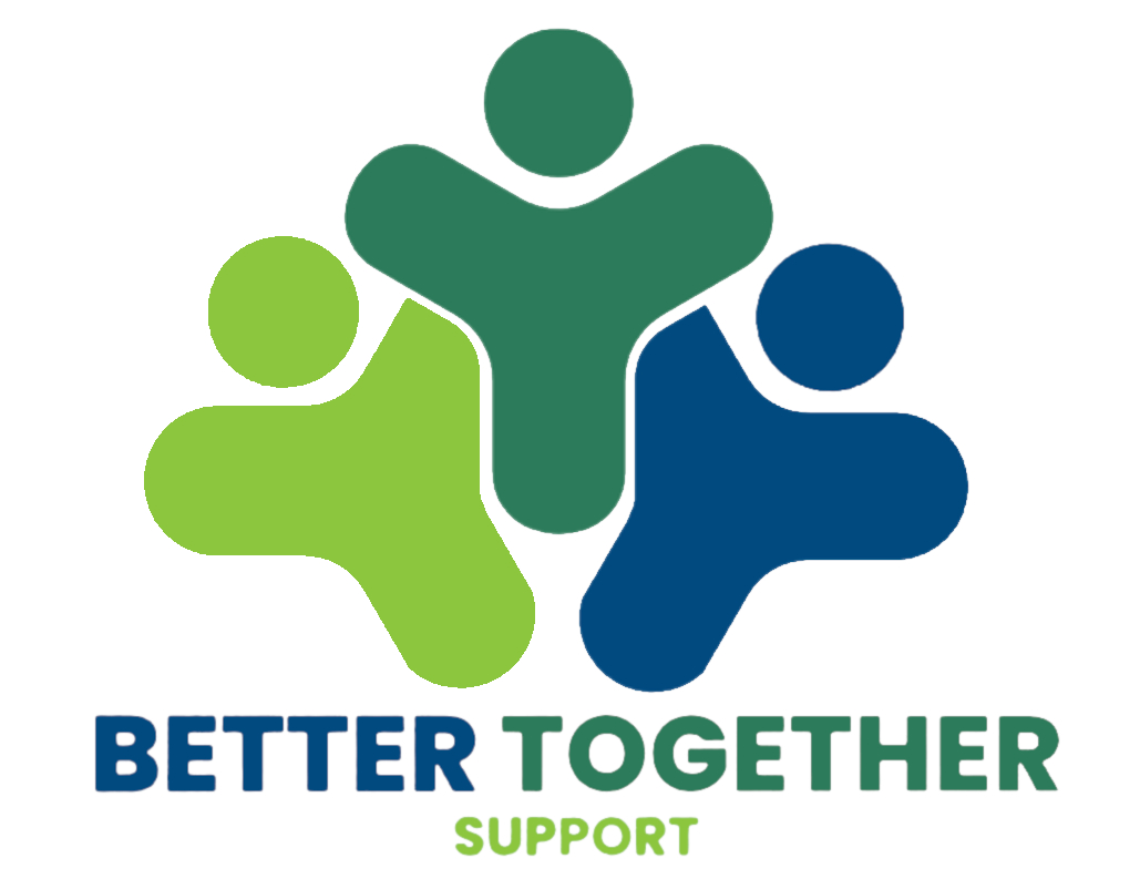 Better Together Support - showing three people working together