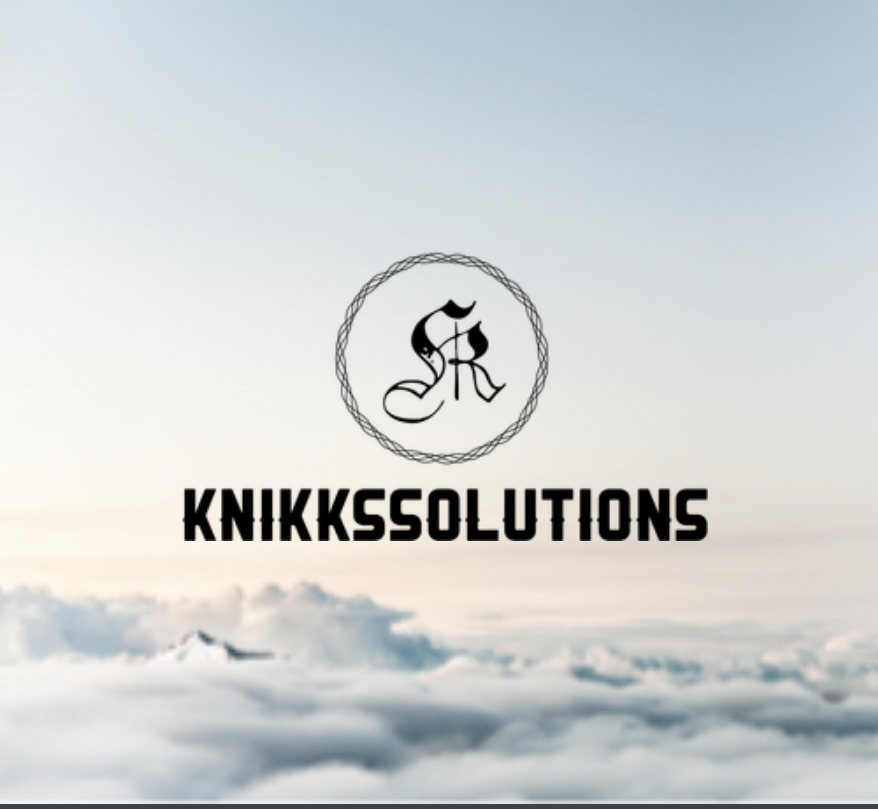 logo for Knikkssoultions, showing clouds