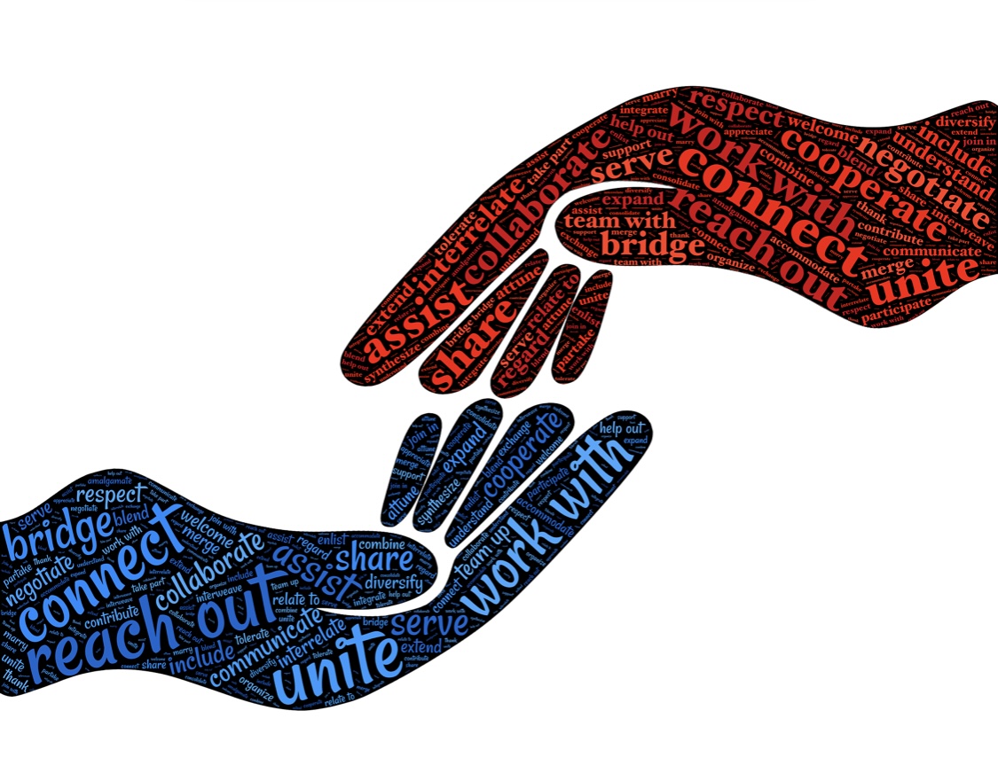 Logo - two hands touching