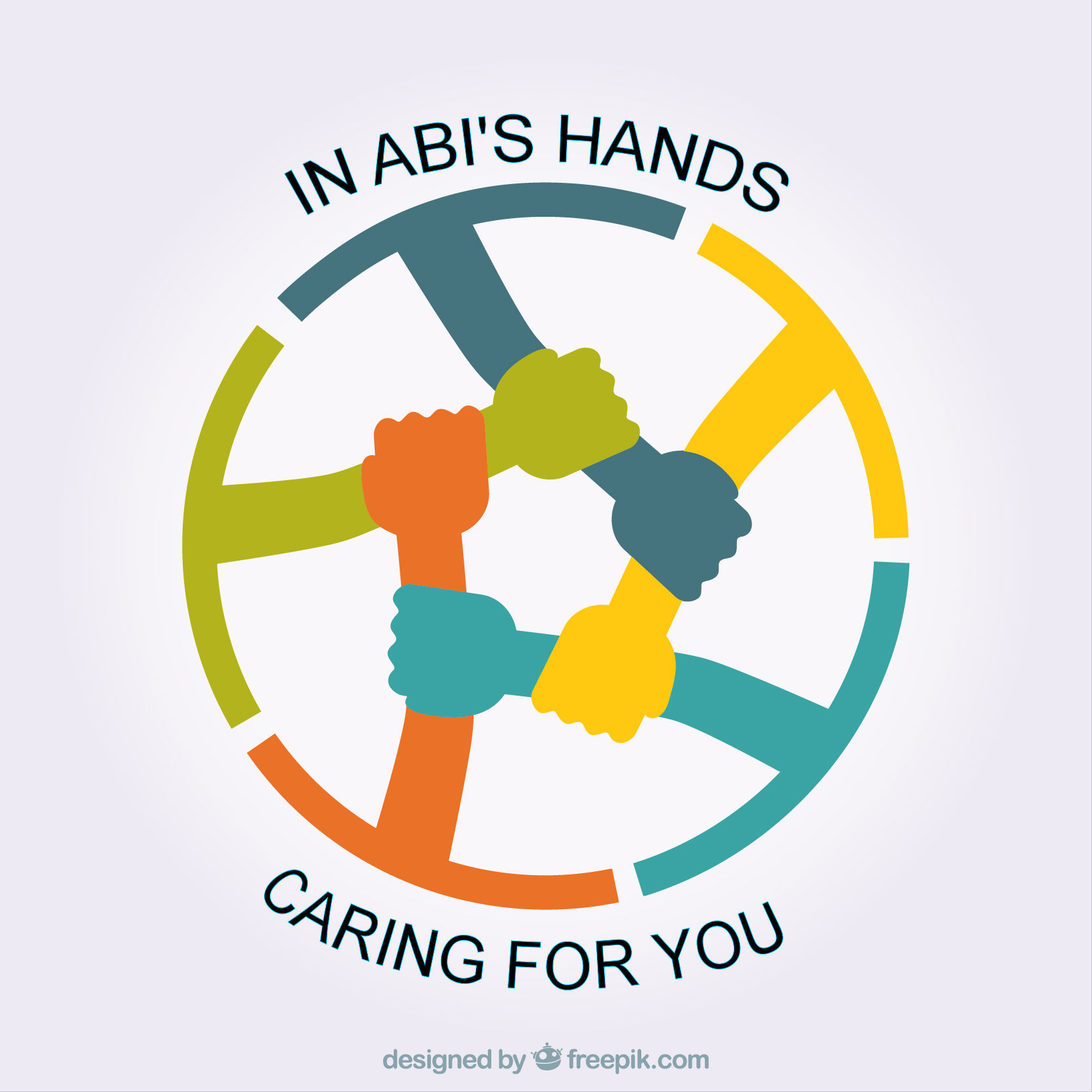 logo for in Abi's hands