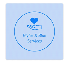 Myles and Blue services logo