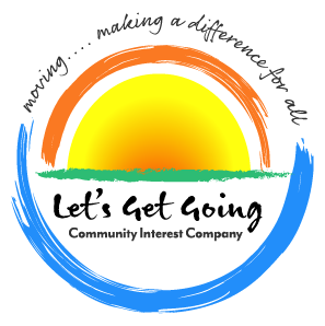 let's get going colourful circular logo