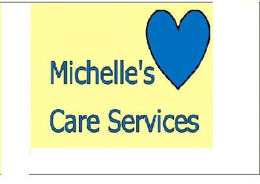Michelle's CAre Services with blue heart