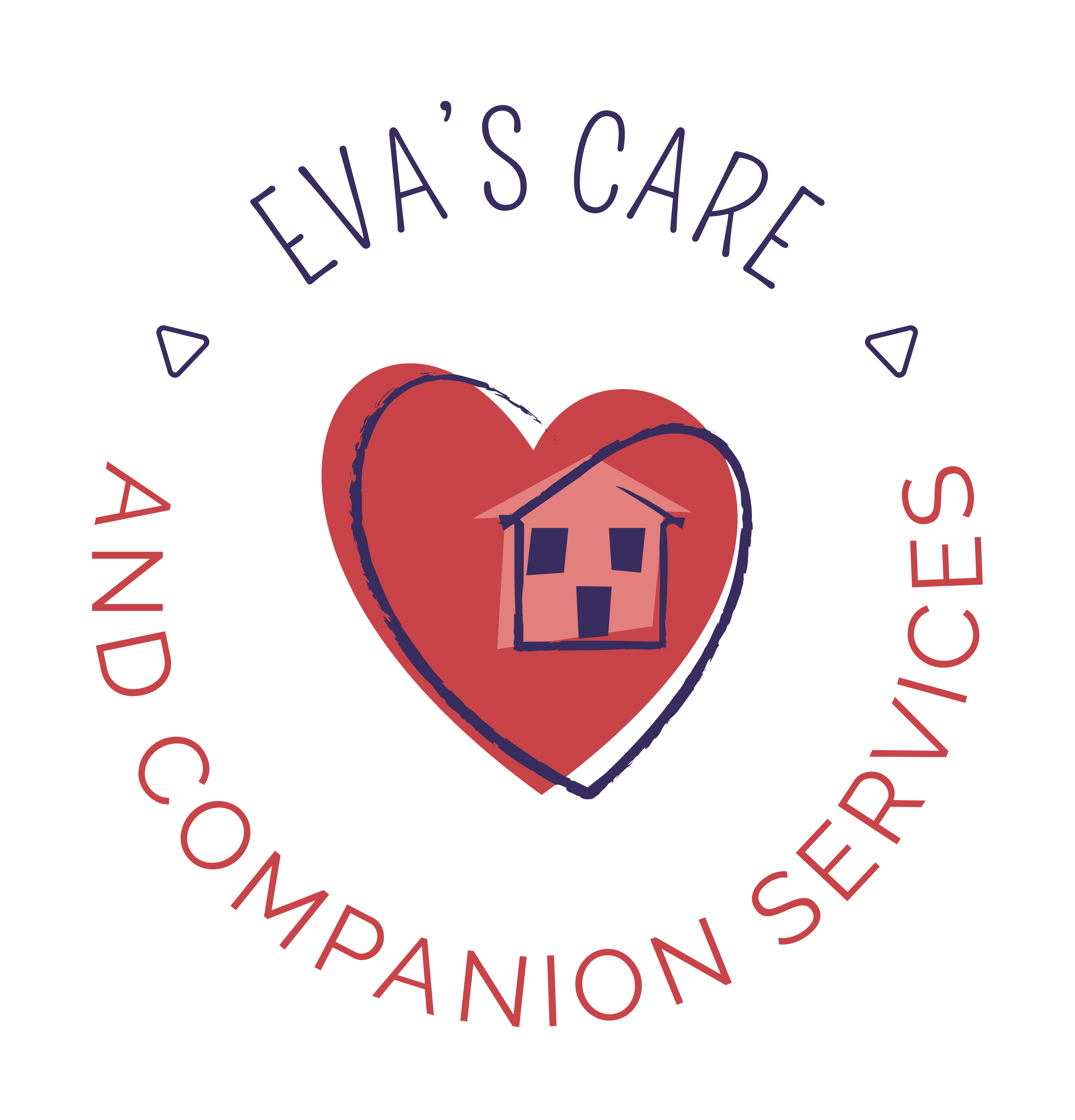 Eva’s Care and Companion Services, red heart, home instead