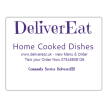 DeliverEat logo reading 'home cooked dishes'