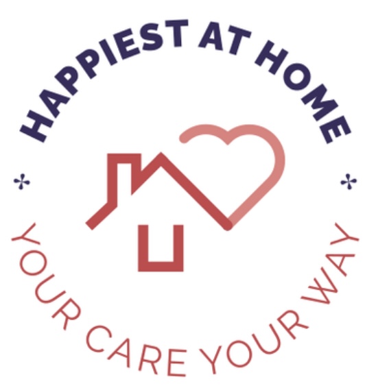 The graphic contains the company name along with the words Your care your way , it also shows the outline of a house and a heart