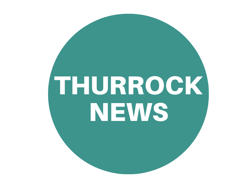 Green circle reading 'Thurrock news'