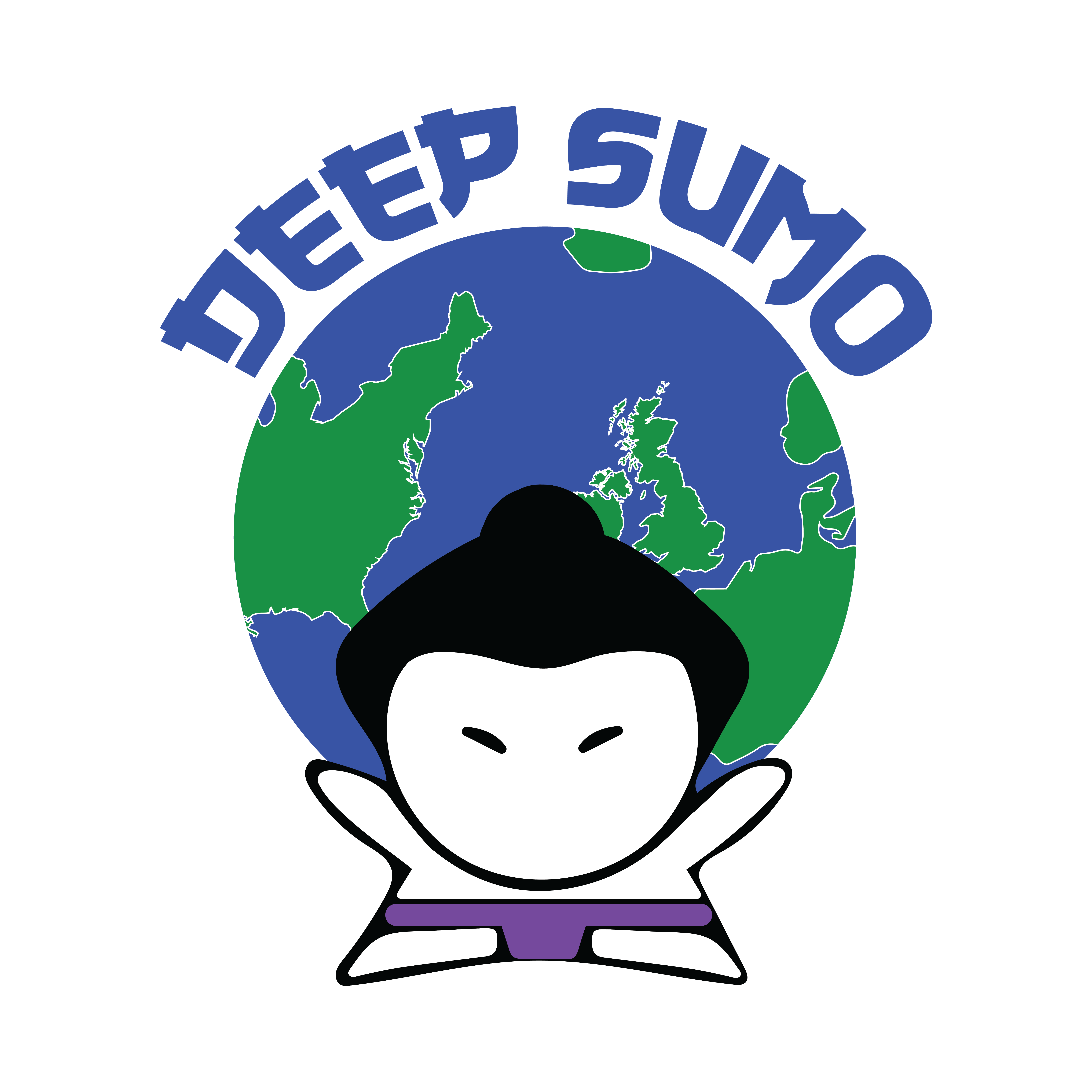 Company logo: A stylized graphic representing our company's name in bold lettering, accompanied by a small icon of a globe.