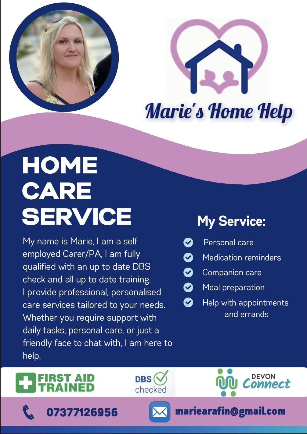 Marie's Home help