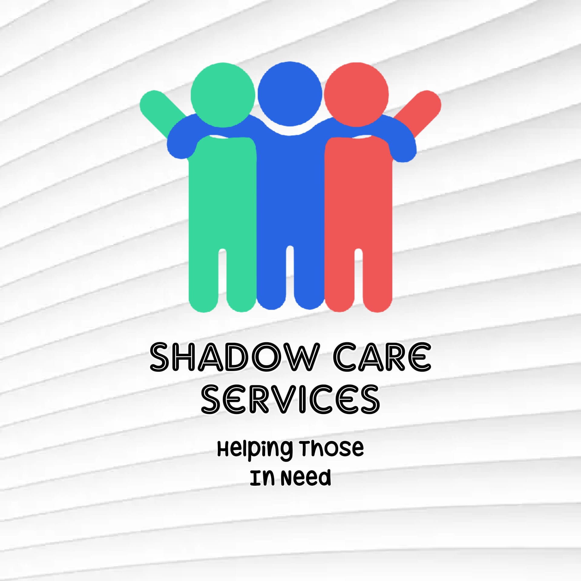 "Company logo: A stylized graphic Showing three figures together. Along with the company's name in bold lettering, accompanied by a small slogan"