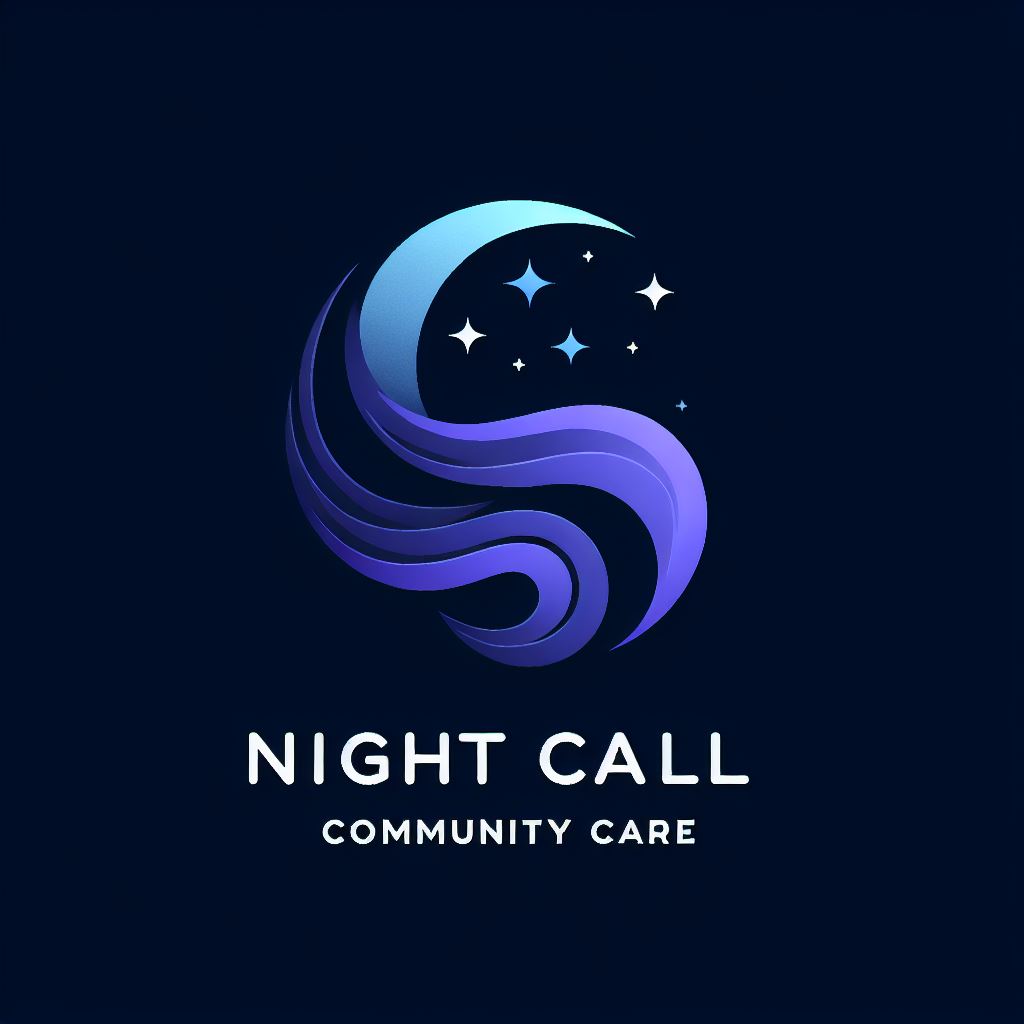 company logo stylized on night sky and company name
