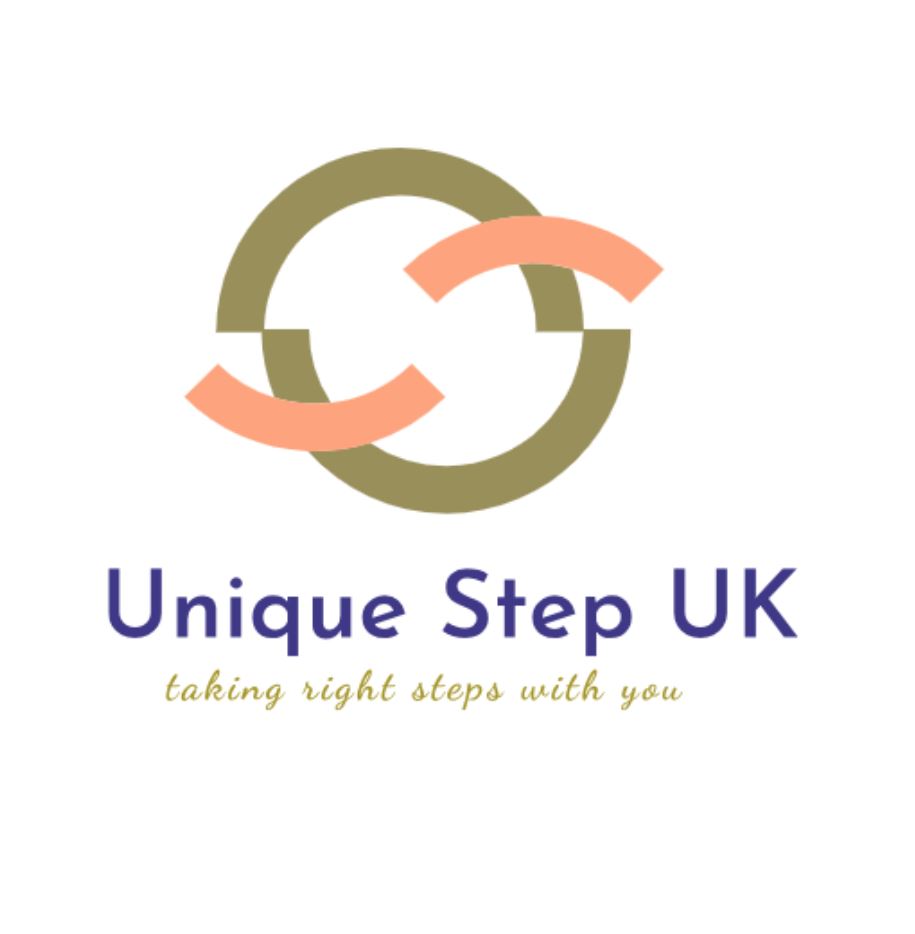 "Company logo" with a motto meaning that we are taking the right steps with our clients..