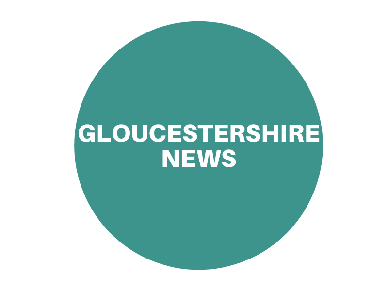 Green circle reading 'Gloucestershire news'