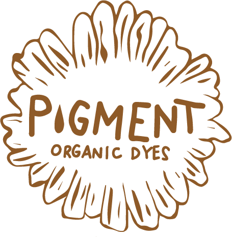 Company Logo: A flower graphic with PIGMENT Organic Dyes written inside