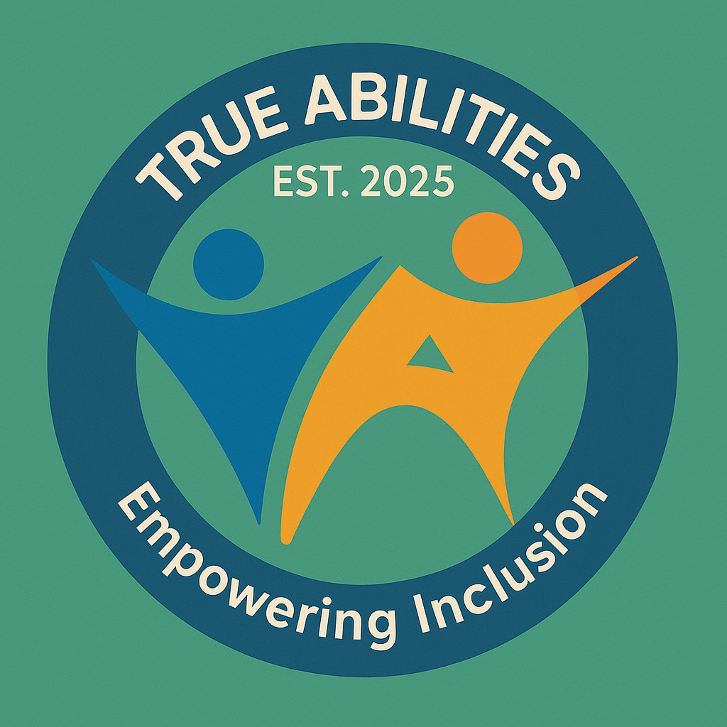 Our company logo: The words 'True Abilities' are written  
