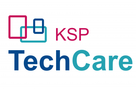 Company logo: A stylised blue, pink and turquoise graphic representing our company's name in bold lettering, accompanied by a geometric design."