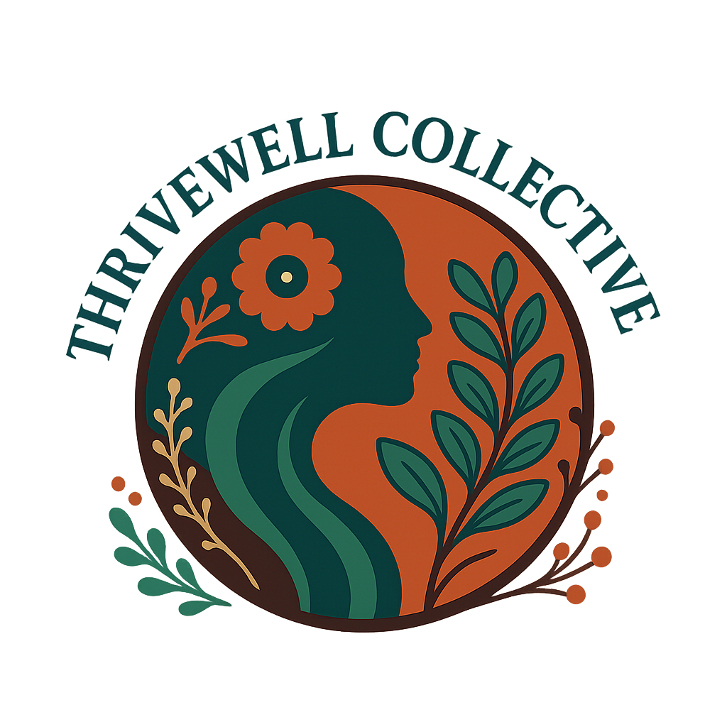 iveWell Collective, presented in calming brand colours with a stylized wave design, representing holistic support and community.