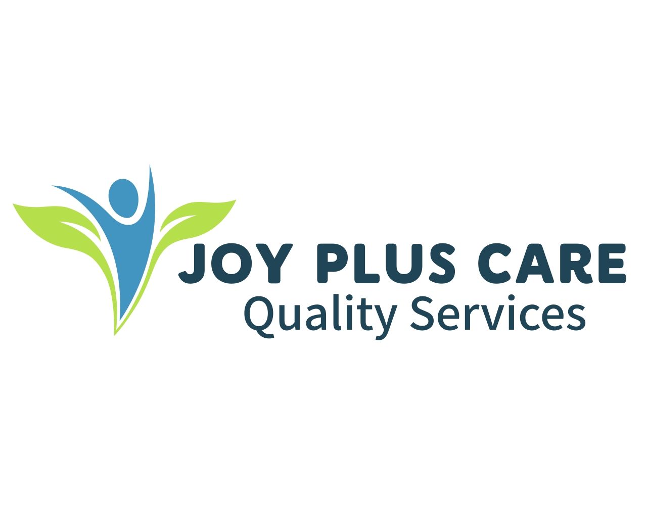 Company logo: Our company's name in bold lettering, accompanied by a slogan and icon of a happy person..