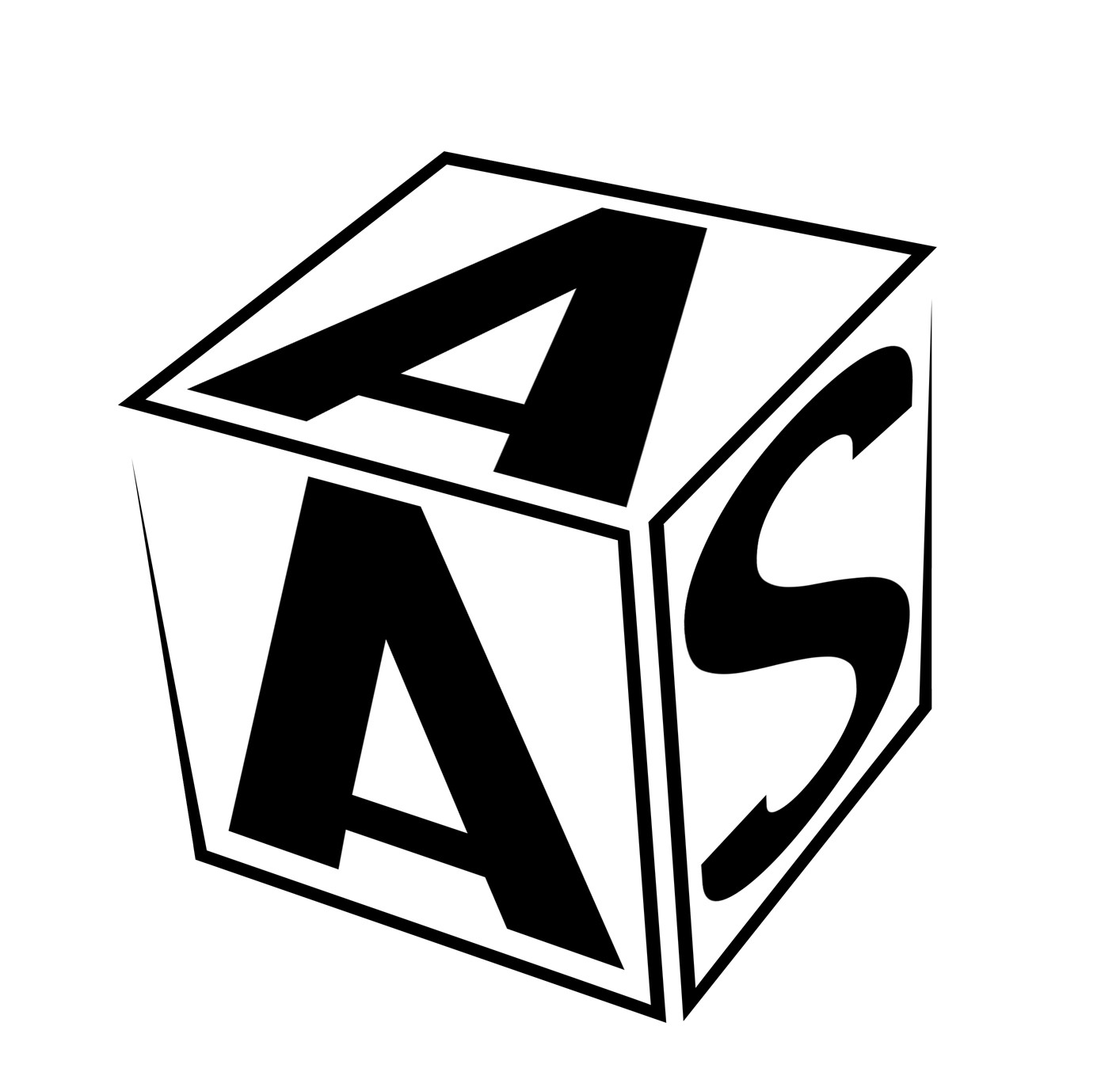 Company Logo: An A, A, S in a none ending box that represents the ever evolving world of art