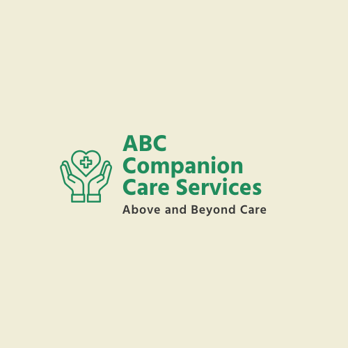 caring hands holding heart in medical green lettering