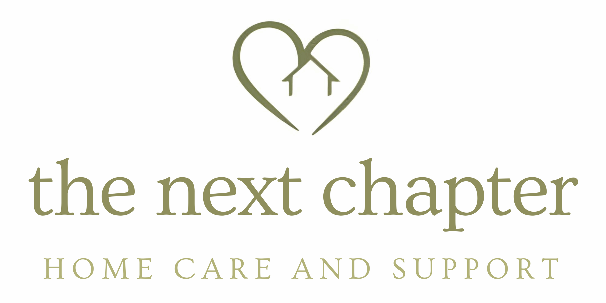 Company Logo; A gentle graphic of a home with a heart, name of company underneath
