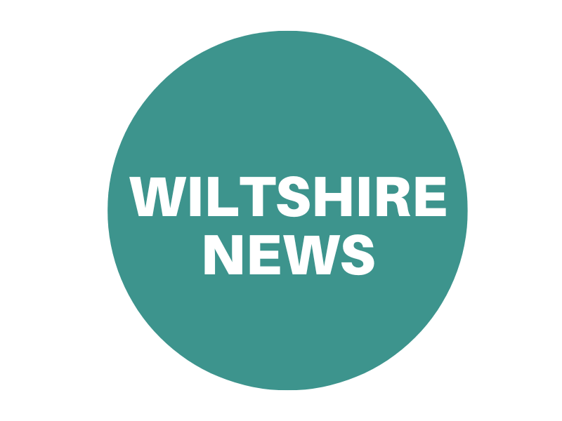 Green circle reading 'Wiltshire news'