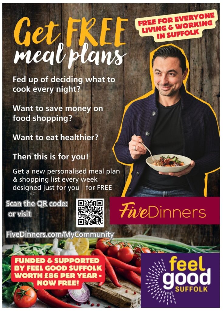 'Get free meal plans' flyer