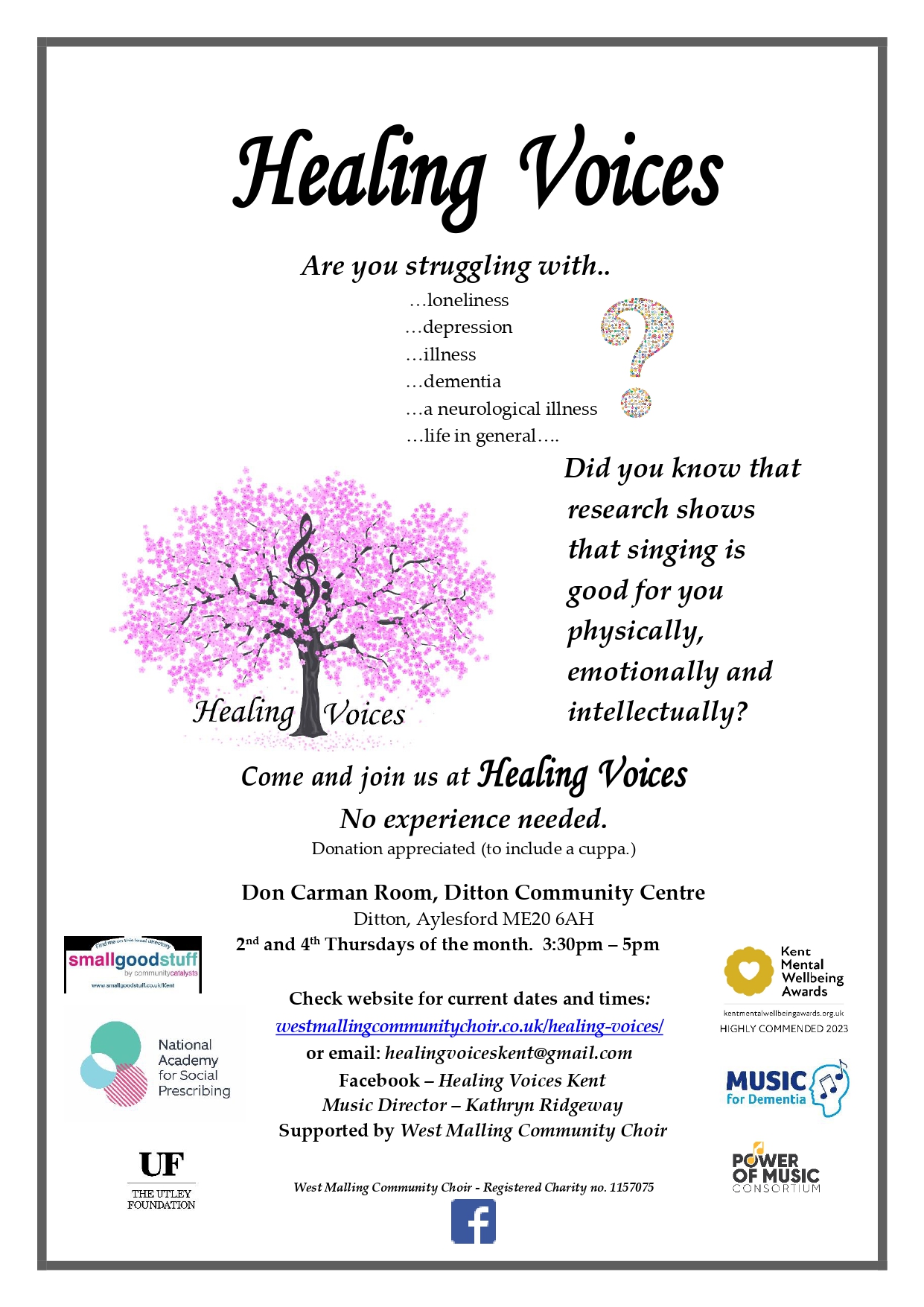 Singing for well-being