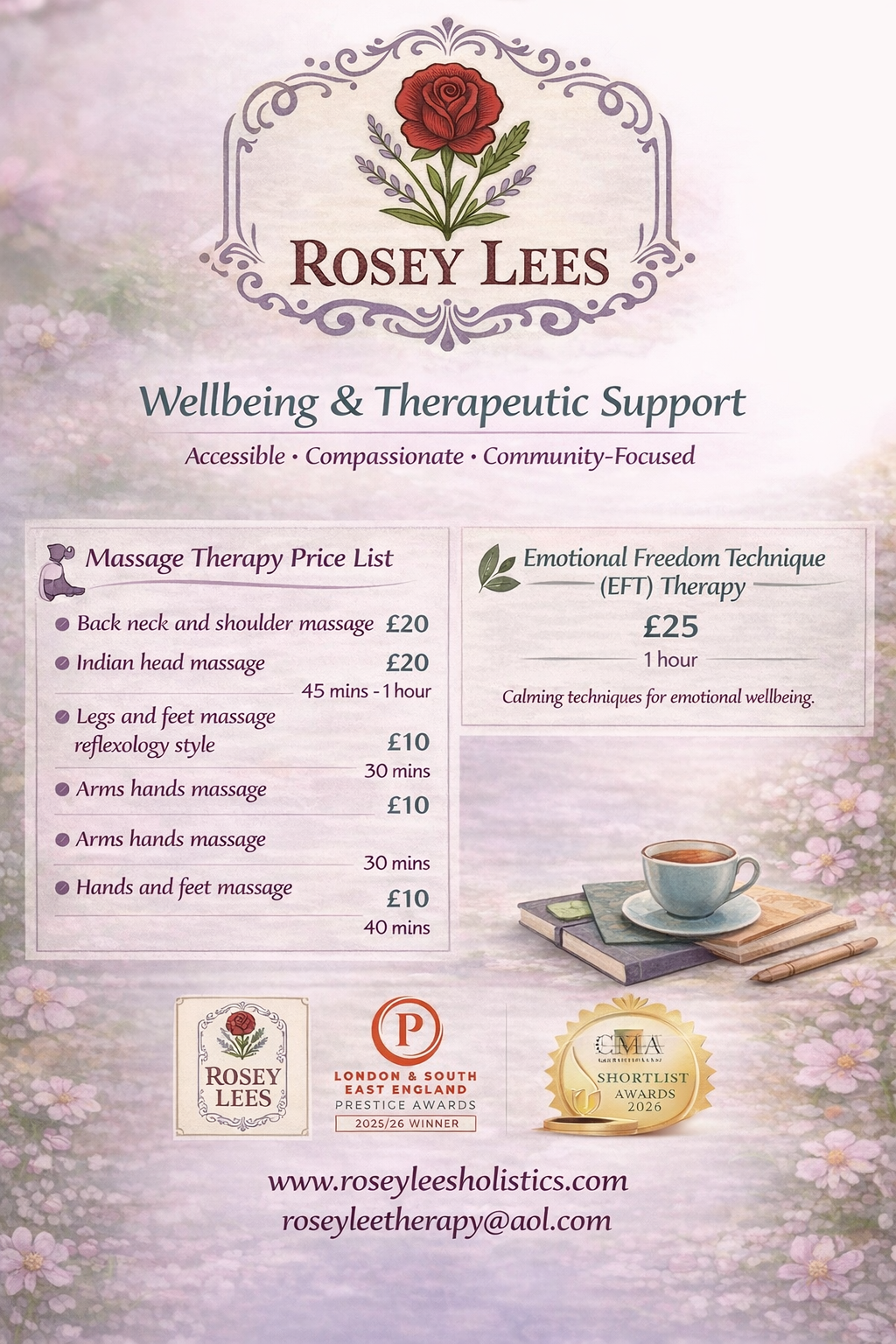 Rosey Lees flyer