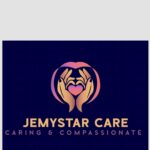 logo with two hands against a black background