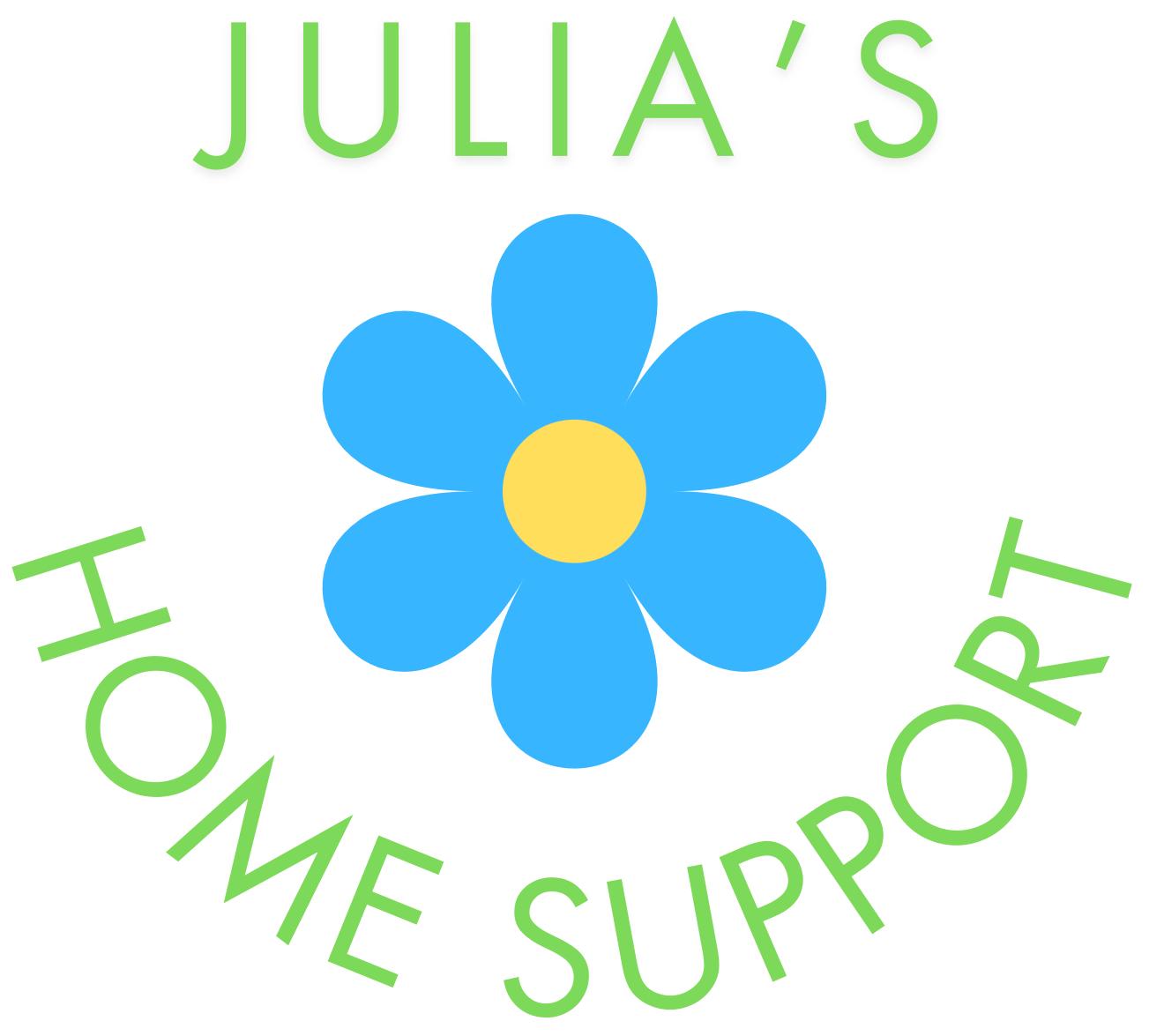 Company logo - company name around logo of blue and yellow flower