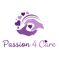 company logo , depecting 2 hand and hearts