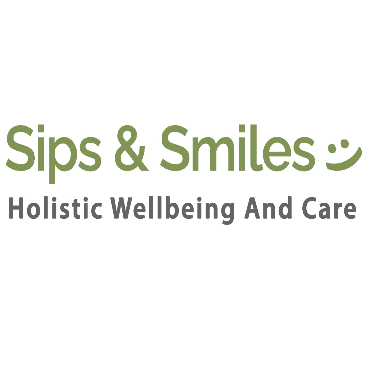 Company logo with stylised font and a smiley in green and grey