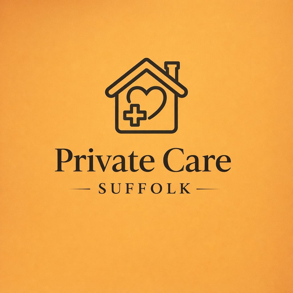 Company logo - A stylized graphic representing my Entreprise's name in bold lettering, accompanied by an icon representing a house, a heart and a ''plus'' sign, to represent our values.