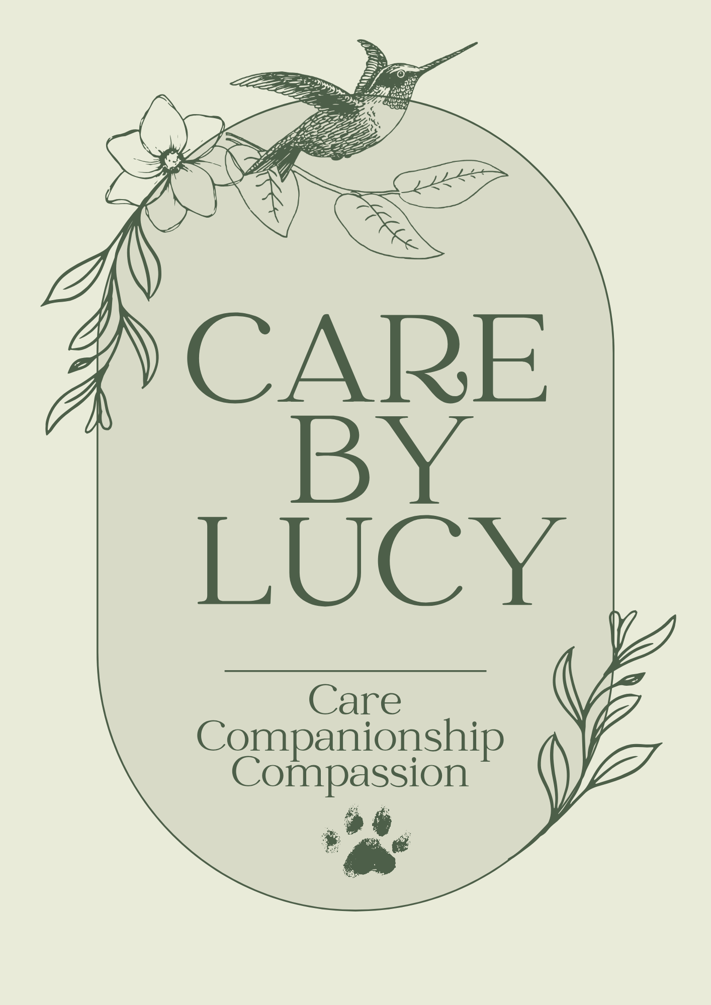 Company logo a stylised graphic with the conpany name surrounded by a leaf graphic 