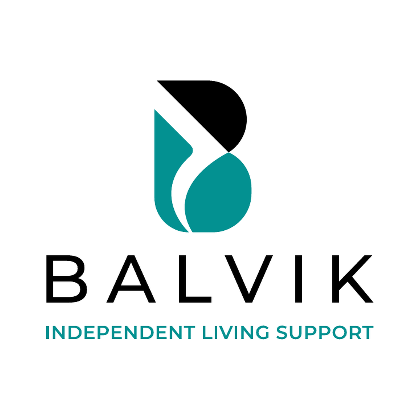 BALVIK Independent Living Support logo in navy and teal with the tagline Live Your Way.